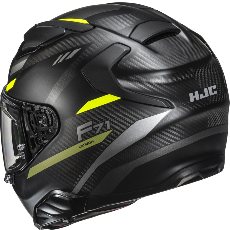 Integrálna helma na motorku HJC F71 CARBON Esira MC3HSF čierno-fluo žltá