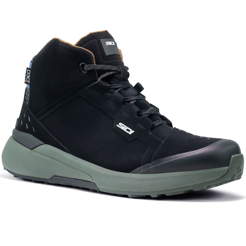 Topánky na motorku SIDI NUCLEUS Suede WP čierno-zelené