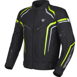 Bunda na motorku RSA Compact 2 čierno-šedo-fluo žltá