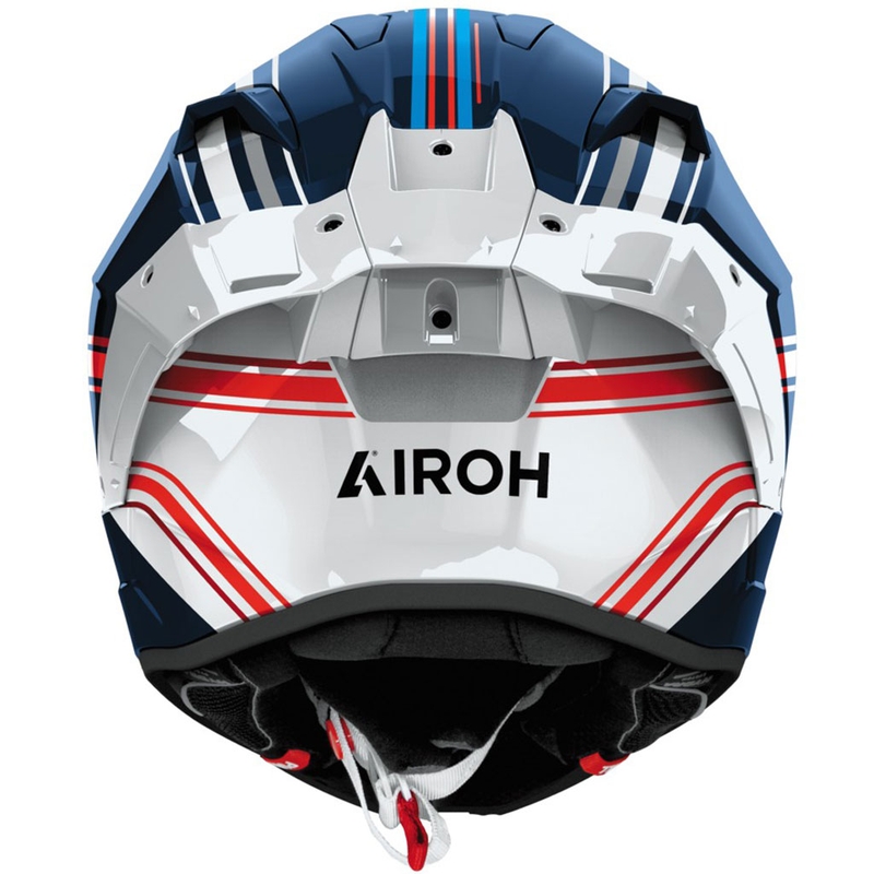 Integrálna helma na motorku Airoh GP800 Hurricane lesklá modro-biela