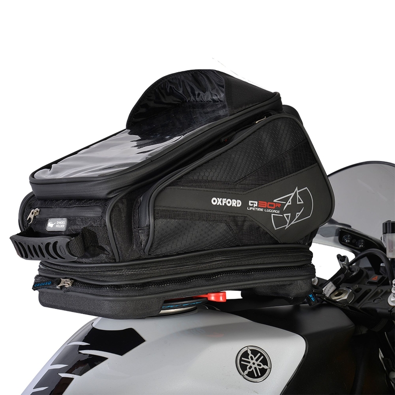 Tankbag na motocykel Oxford Q30R QR čierny výpredaj