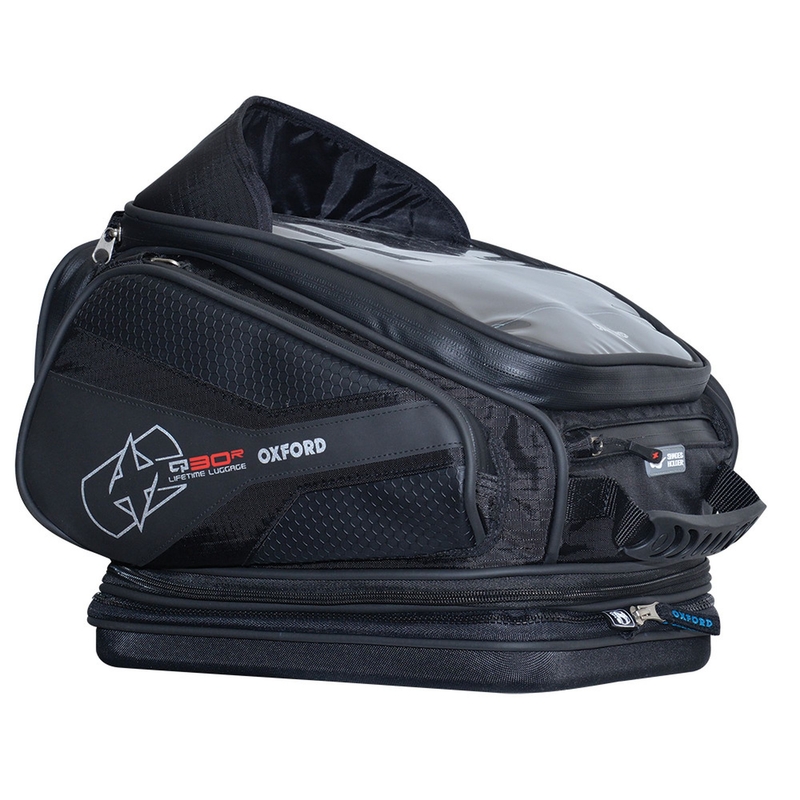 Tankbag na motocykel Oxford Q30R QR čierny výpredaj