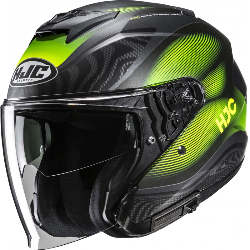 Otvorená helma na motorku HJC i31 Depe MC3HSF čierno-fluo žltá