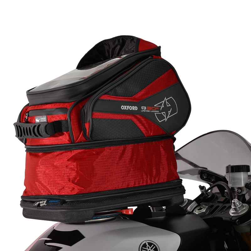 Tankbag na motocykel Oxford Q30R QR čierno-červený