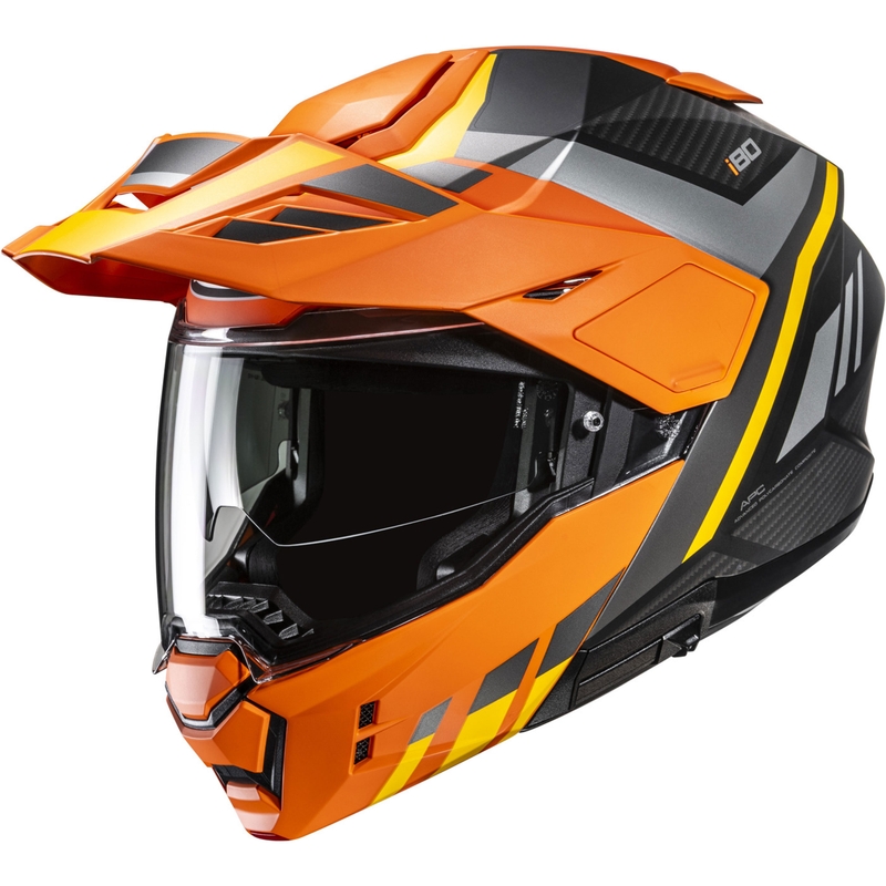 Výklopná helma na motorku HJC i80 Imes MC3H čierno-šedo-oranžová