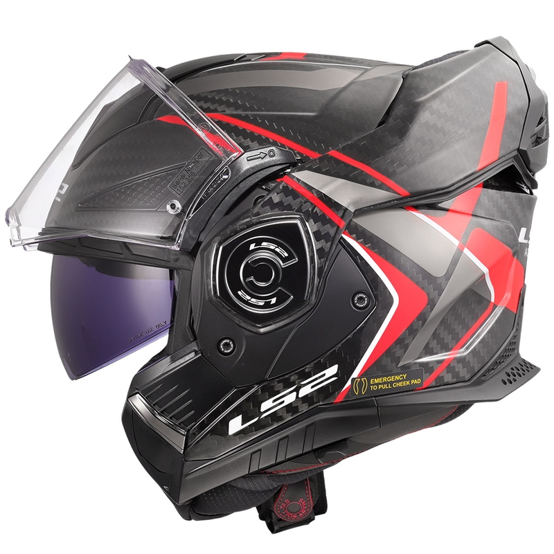 Preklápacia helma na motorku LS2 FF901 Advant XC Future II čierno-červená