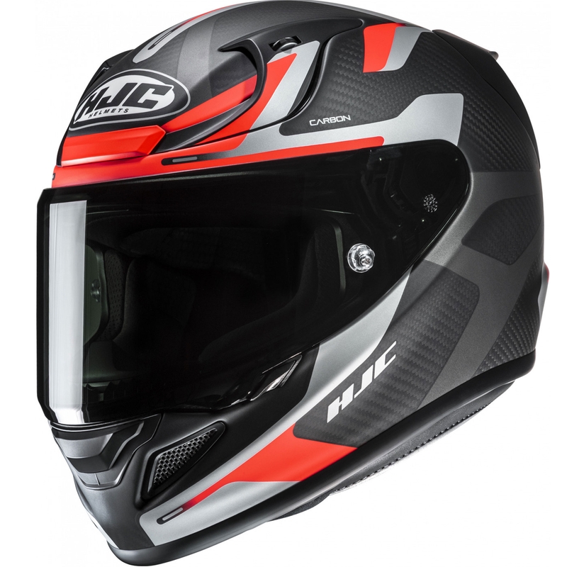 Integrálna helma na motorku HJC RPHA 12 CARBON Xentra MC6HSF čierno-šedo-červená