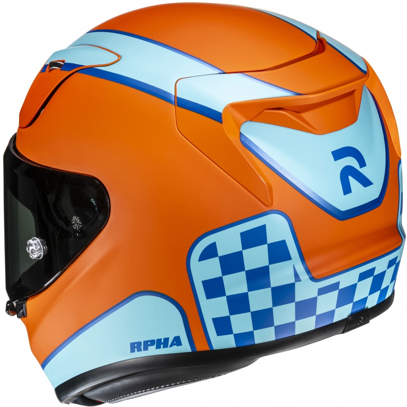 Integrálna helma na motorku HJC RPHA 12 Respon MC27SF oranžovo-modrá