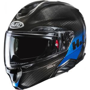 Výklopná prilba na motorku HJC RPHA 91 CARBON Elig MC2 čierno-modrá