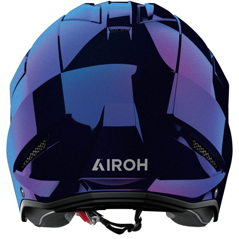 Trial prilba na motorku Airoh Kombakt Shimmer lesklá fialovo-modrá