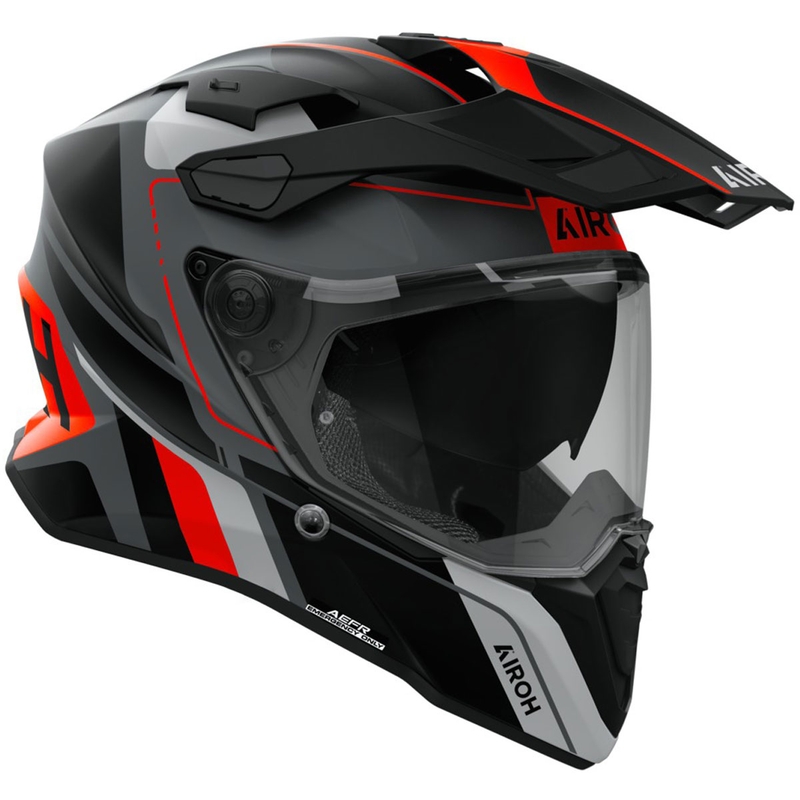 Enduro helma Airoh Commander 2 Skip matná oranžová