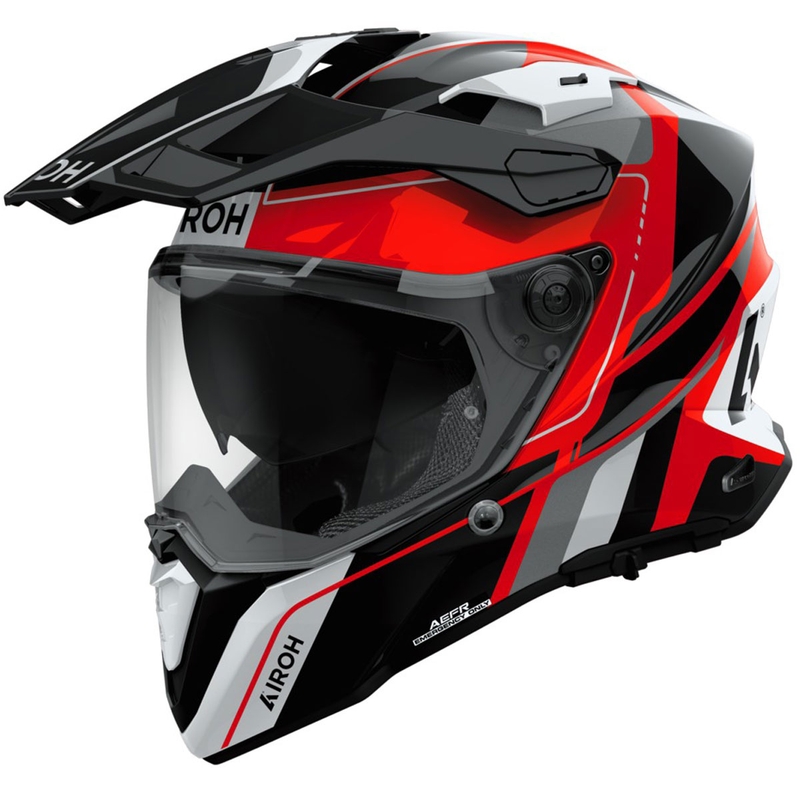 Enduro prilba Airoh Commander 2 Skip lesklá červená