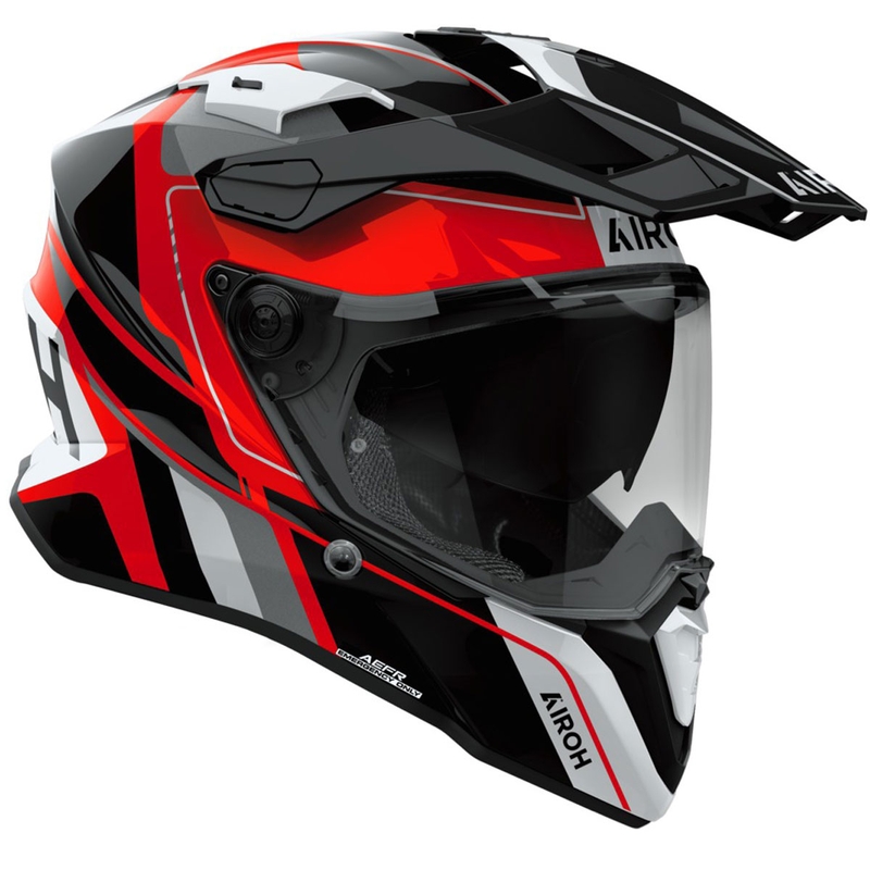 Enduro prilba Airoh Commander 2 Skip lesklá červená