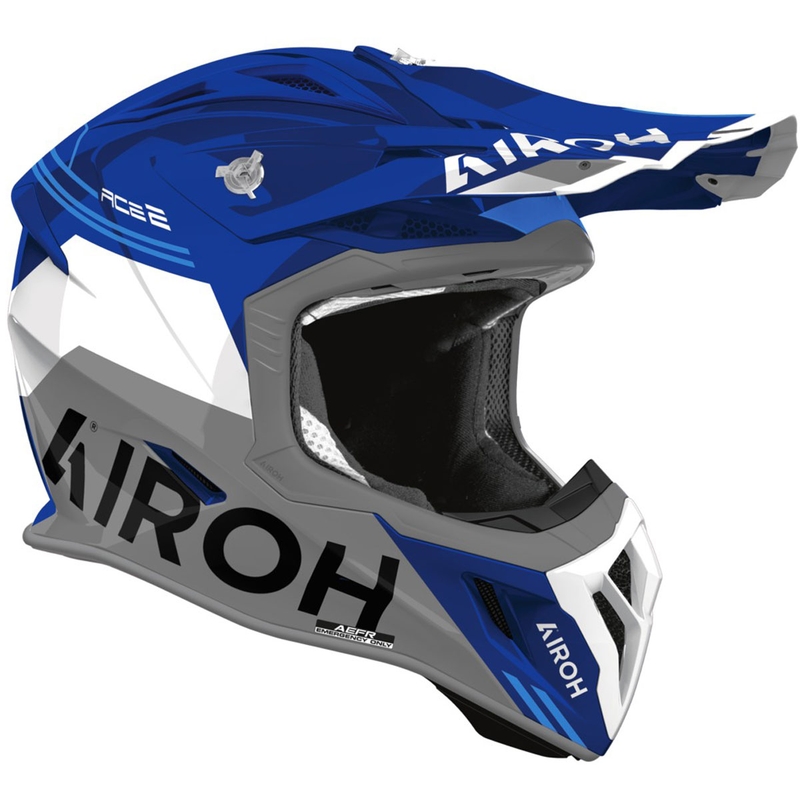 Motokrosová prilba Airoh Aviator ACE 2 Fury lesklá modrá