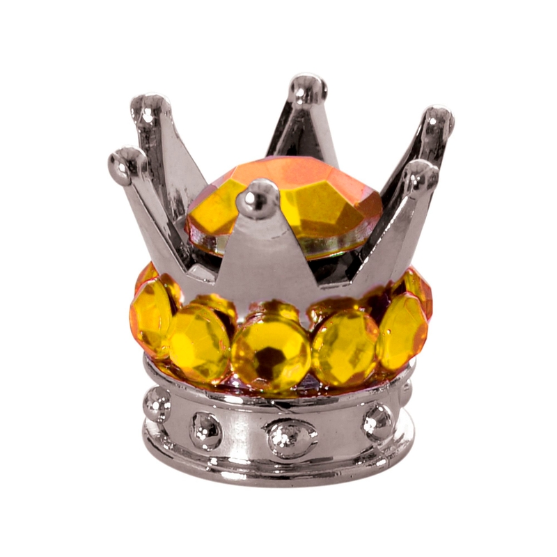 Čiapočky na ventily Oxford Crown strieborno-zlaté