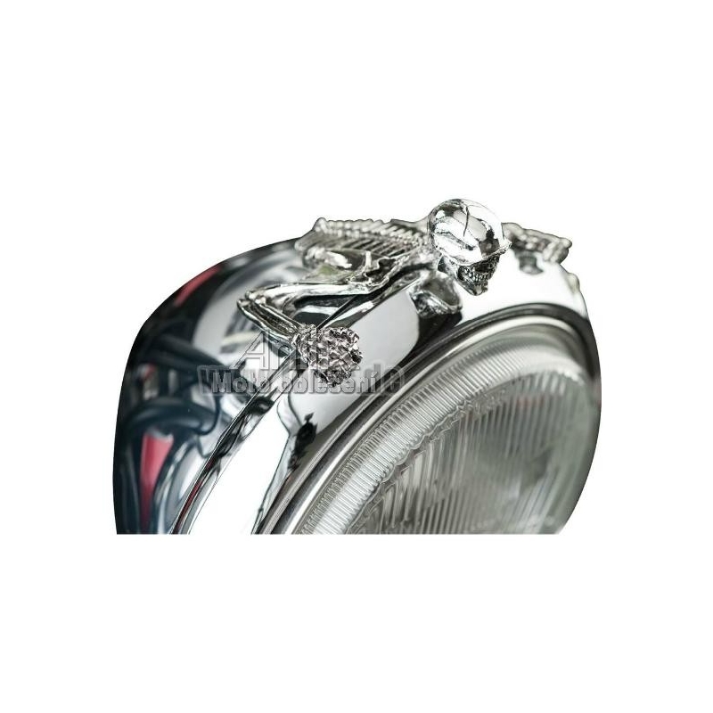 Figúrka kostry na svetlo chrómová - Veľká