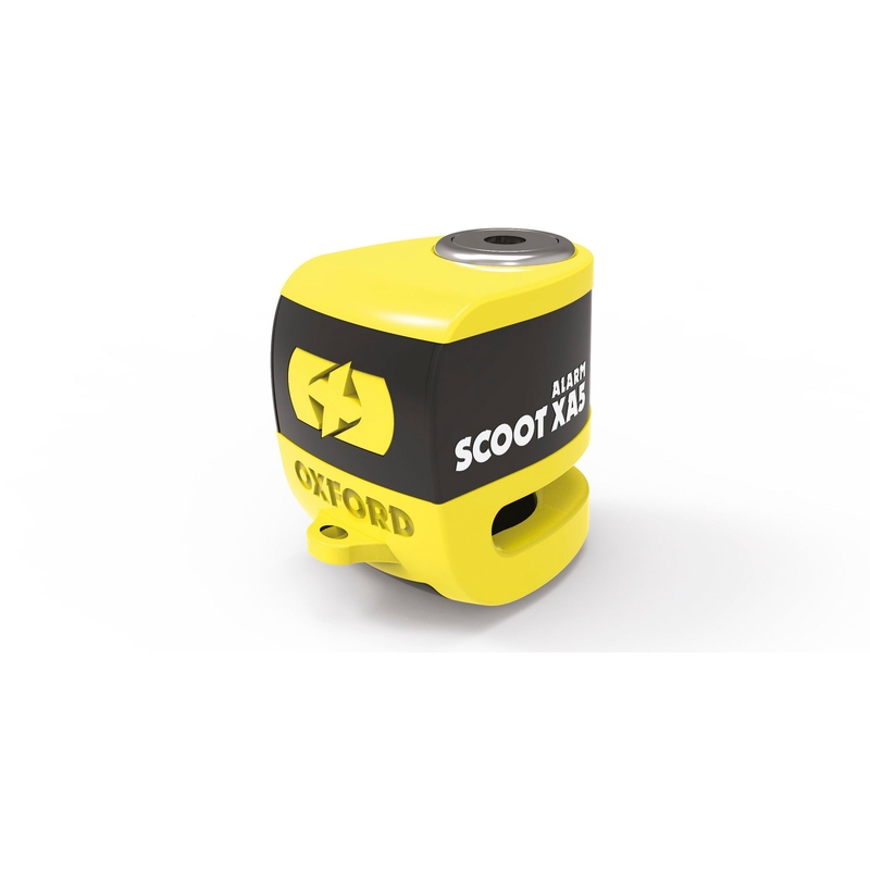 Zámok kotúčovej brzdy Oxford Scoot XA5 žlto-čierny
