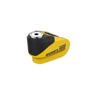 Zámok kotúčovej brzdy Oxford Quartz Alarm XA10 žlto-čierny