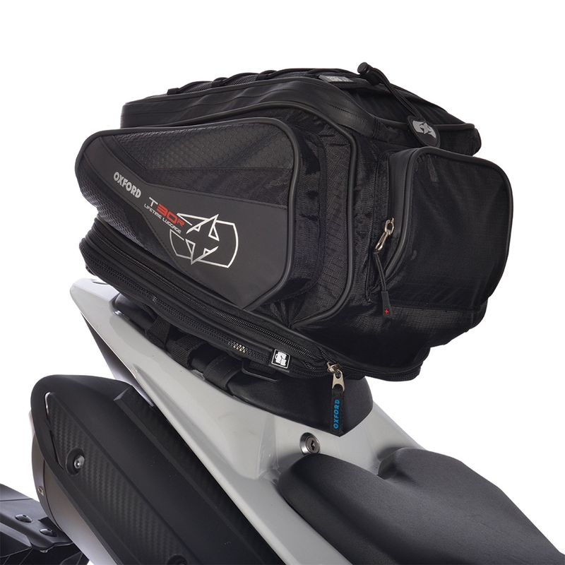 Tankbag a taška na sedadlo Oxford T30R Time Tank 'n' tailer čierna