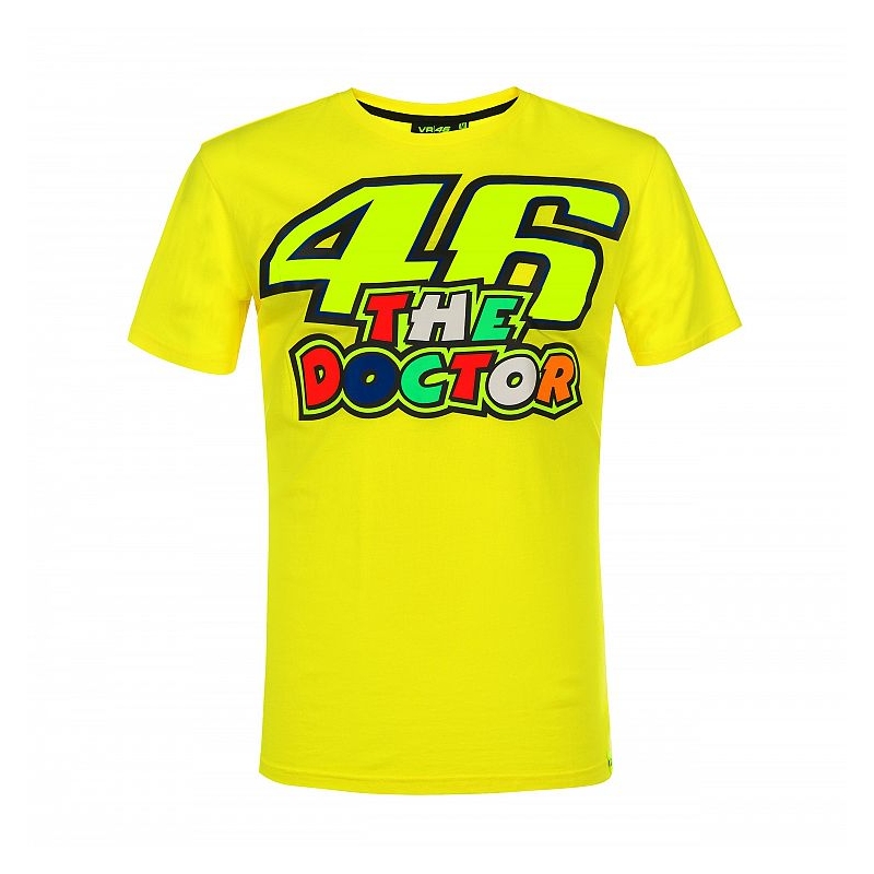 Tričko VR46 Valentino Rossi THE DOCTOR 46 žlté