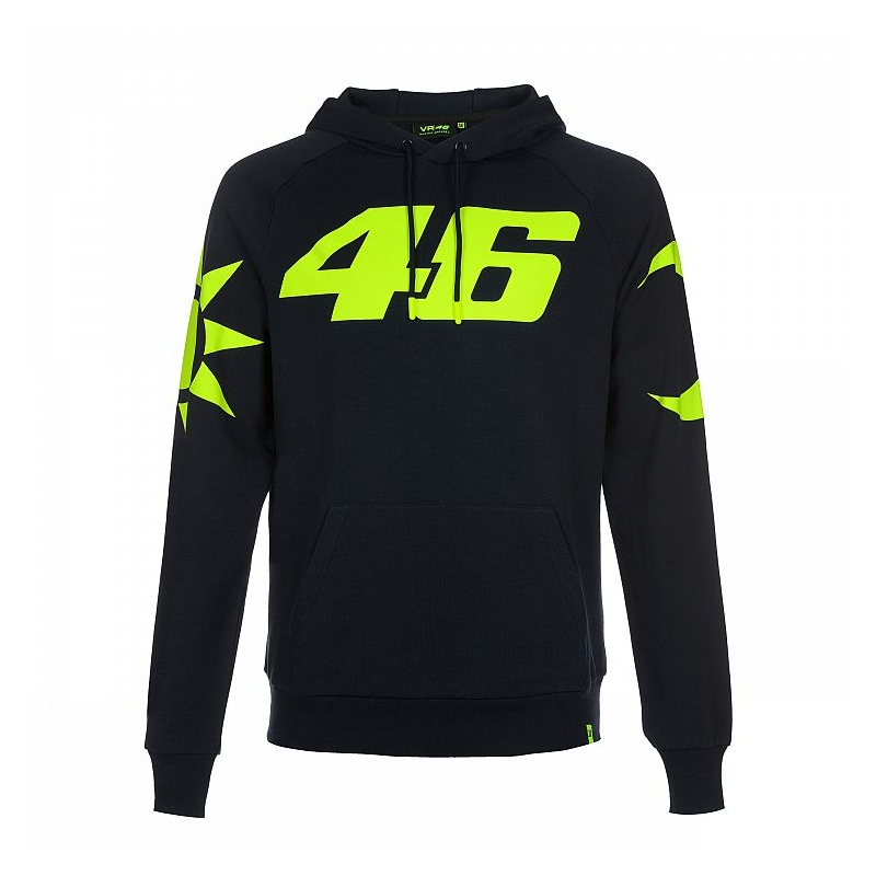 Mikina VR46 Valentino Rossi REPLICA Fleece tmavo modrá