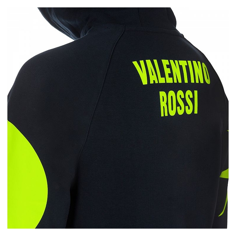 Mikina VR46 Valentino Rossi REPLICA Fleece tmavo modrá