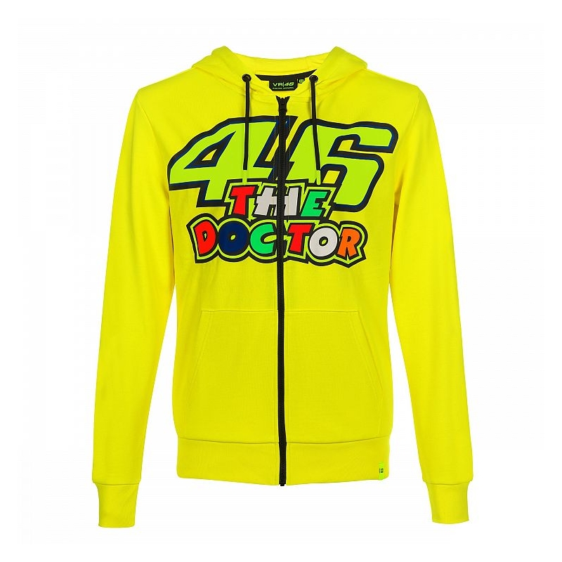 Mikina VR46 Valentino Rossi THE DOCTOR Fleece žltá
