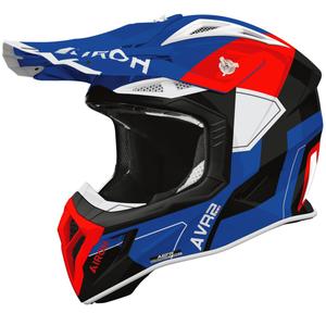 Motokrosová prilba Airoh Aviator ACE 2 Shield lesklá modro-červená