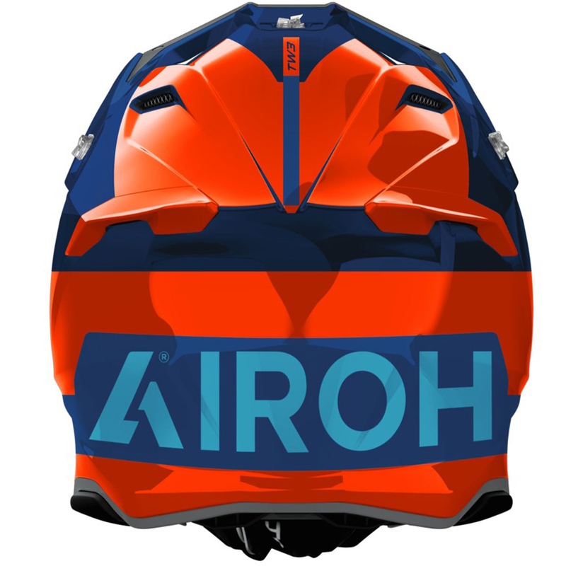 Motokrosová prilba Airoh Twist 3 Fancy lesklá fluo oranžovo-modrá
