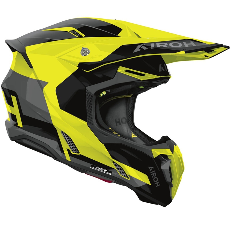 Motokrosová prilba Airoh Twist 3 Fancy lesklá fluo žltá