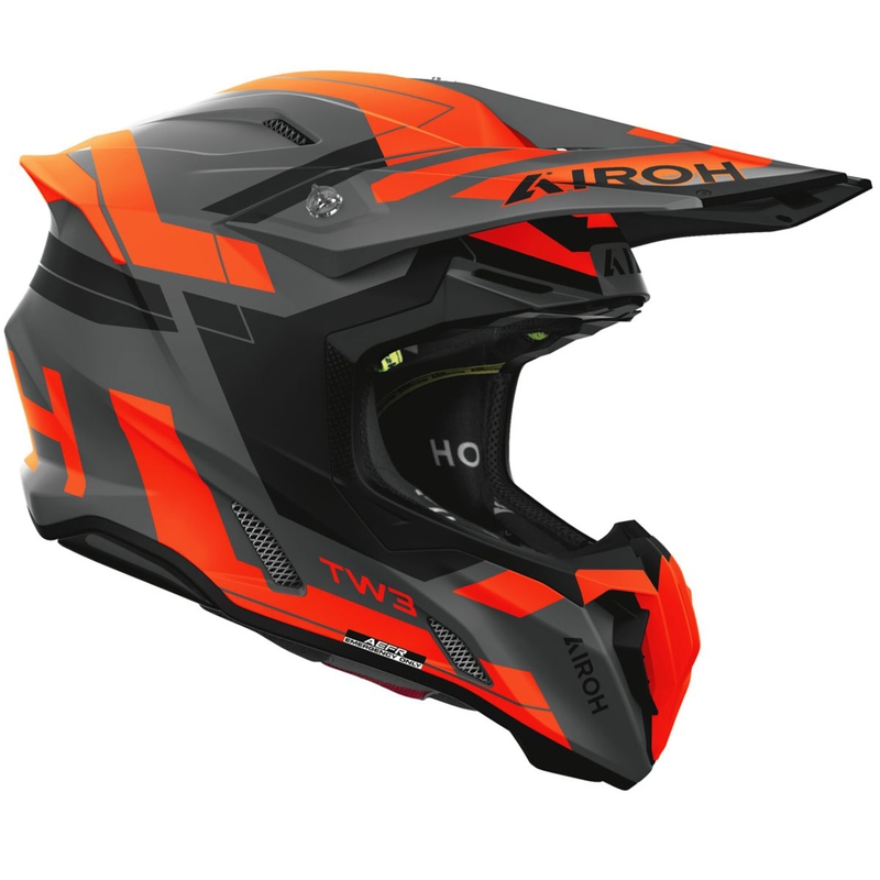 Motokrosová prilba Airoh Twist 3 Dynasty matná fluo oranžová