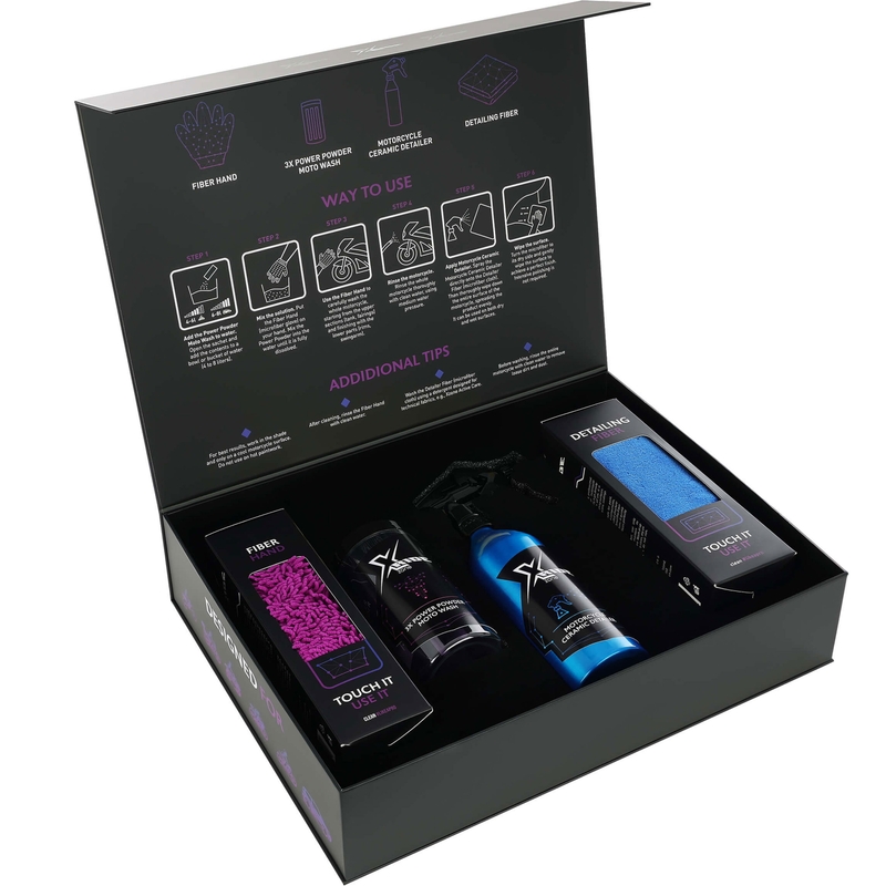 Sada prostriedkov na čistenie motorky Xzone Motorcycle Detailing Set