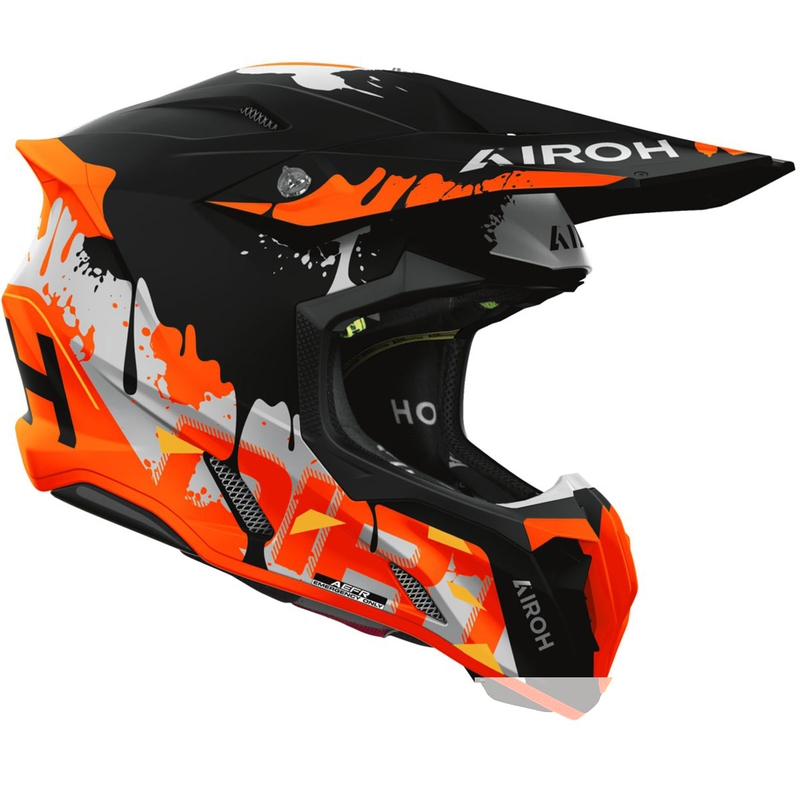 Motokrosová prilba Airoh Twist 3 Dirt matná čierno-oranžová