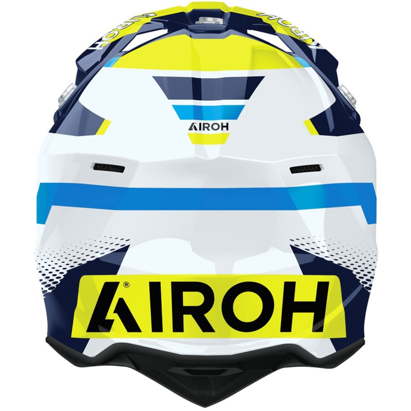Motokrosová prilba Airoh Wraaap Vision lesklá žlto-modrá