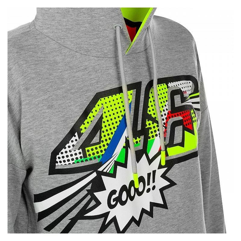 Dámska mikina VR46 Valentino Rossi POP ART Fleece šedá