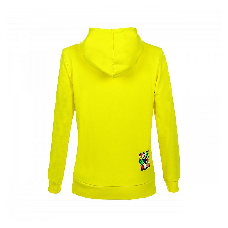 Dámska mikina VR46 Valentino Rossi STRIPES Fleece žltá