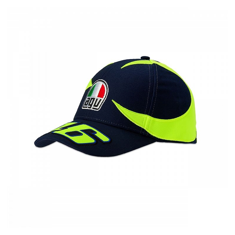 Detská šiltovka VR46 Valentino Rossi REPLIKA SUN AND MOON modro-žltá