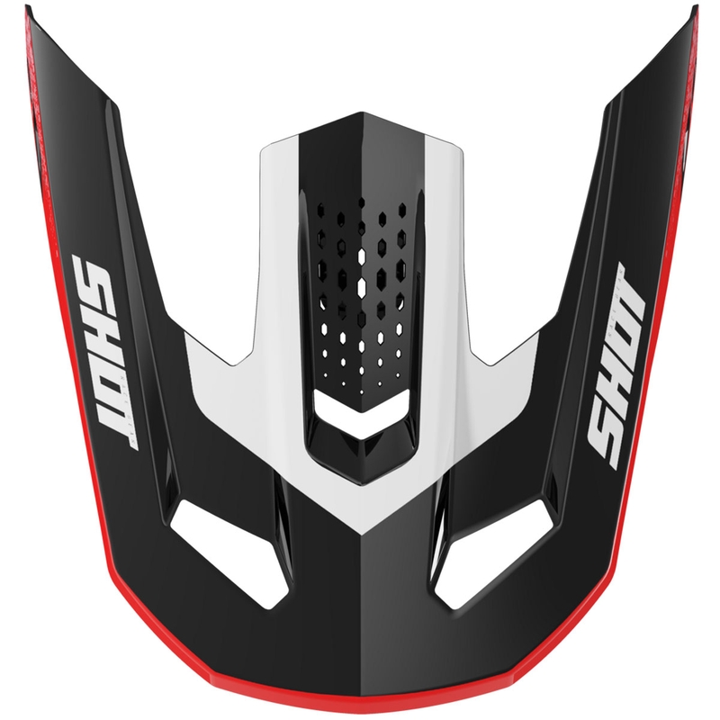 Šilt pre prilby Shot Speed ​​Hybrid lesklý červený