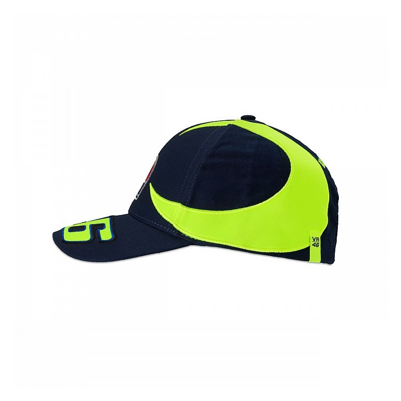 Detská šiltovka VR46 Valentino Rossi REPLIKA SUN AND MOON modro-žltá