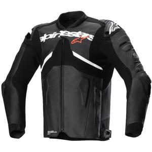 Kožená bunda na motorku Alpinestars Atem 5 čierno-biela