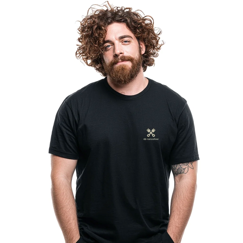 Funkčné tričko nanosilver® SOM KLASIKA čierne