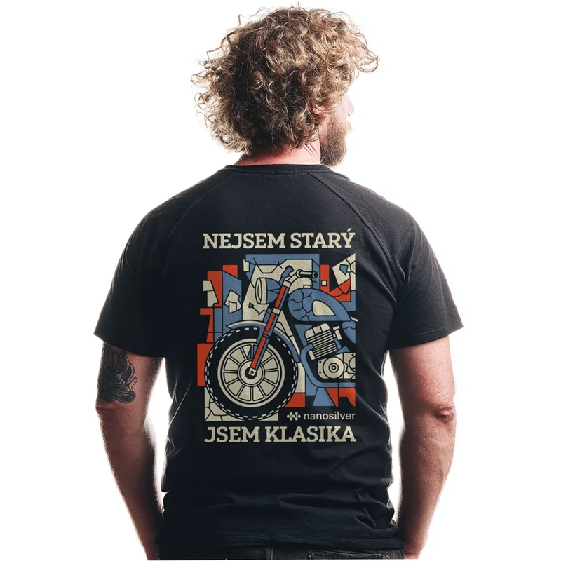 Funkčné tričko nanosilver® SOM KLASIKA čierne