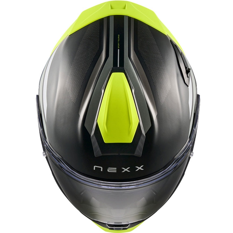 Integrálna helma na motorku Nexx X.TR Quanta matná čierno-fluo žltá