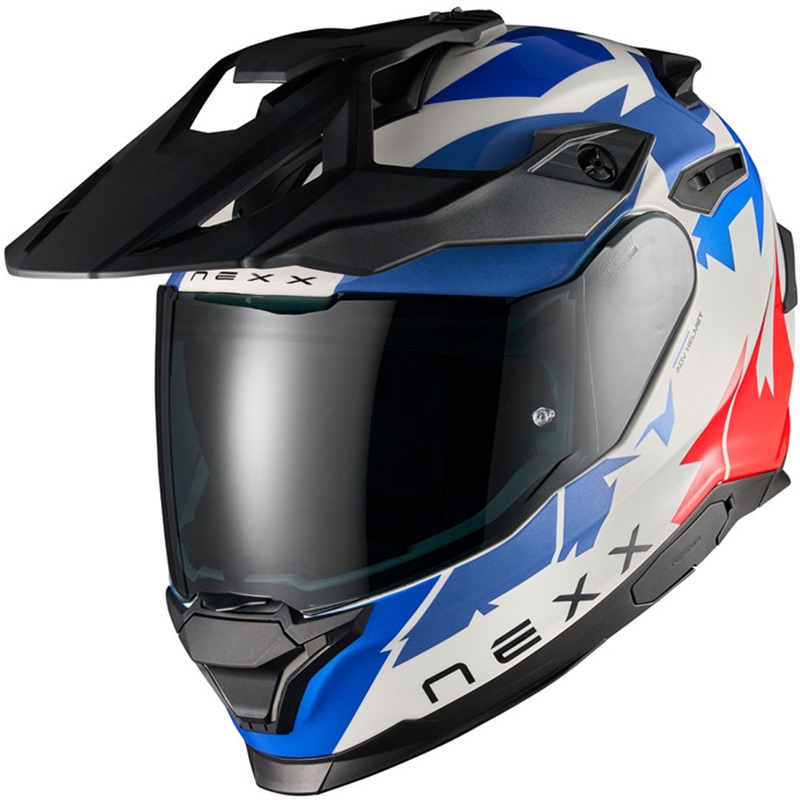 Enduro prilba na motorku NEXX Y.TRAVL Primal modro-červená