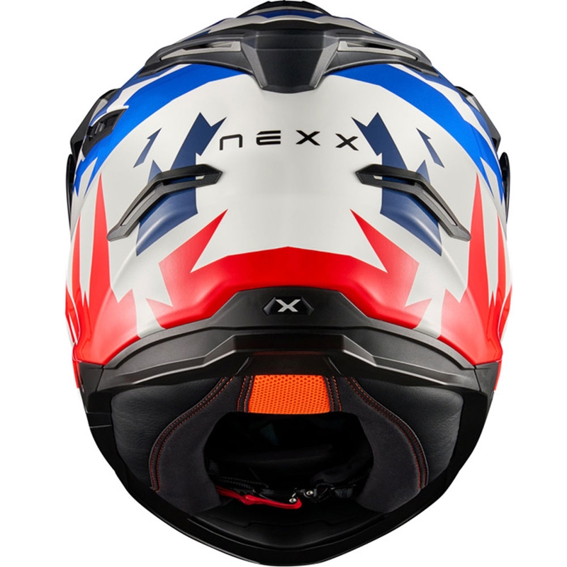 Enduro prilba na motorku NEXX Y.TRAVL Primal modro-červená