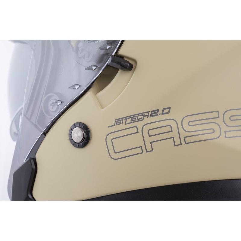 Otvorená helma na motorku Cassida Jet Tech 2.0 RoTo matná pieskovo-čierno-šedá