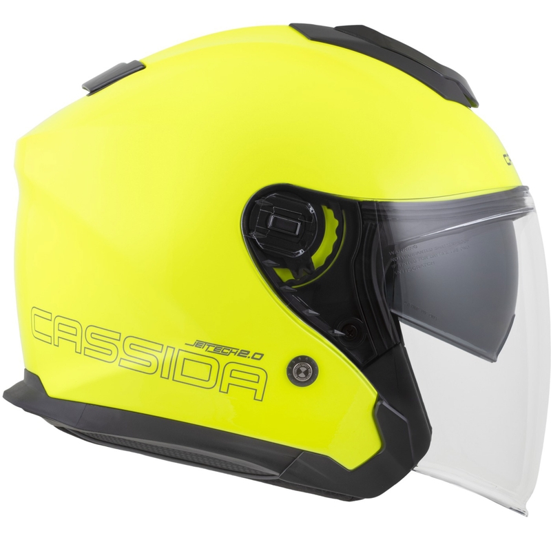 Otvorená prilba na motorku Cassida Jet Tech 2.0 RoTo fluo žlto-čierno-šedá