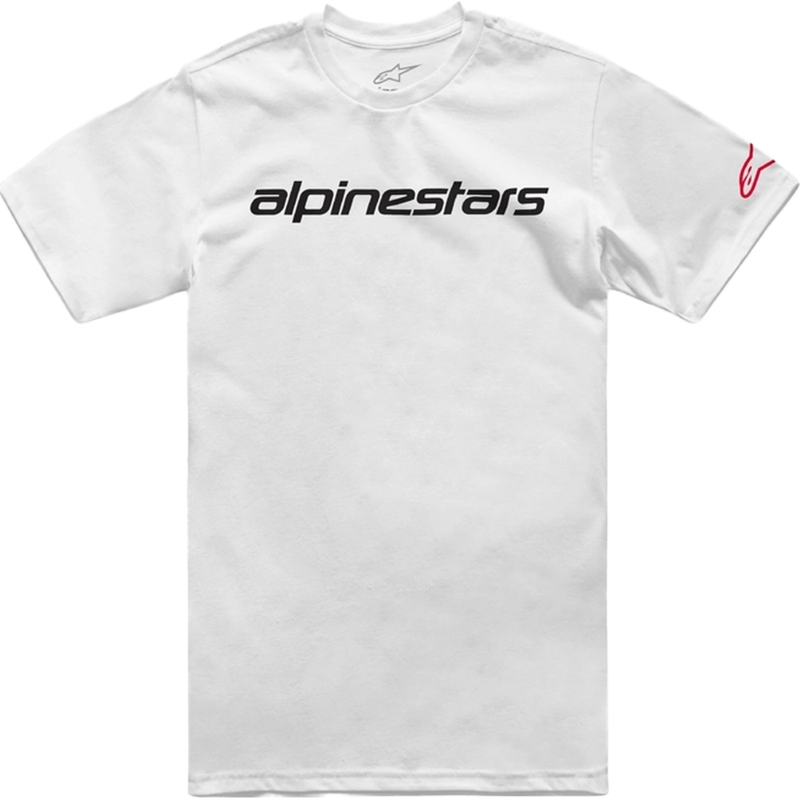Tričko Alpinestars Linear Wordmark 2.0 CSF bielo-červeno-čierne