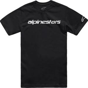 Tričko Alpinestars Linear Wordmark 2.0 CSF čierno-biele
