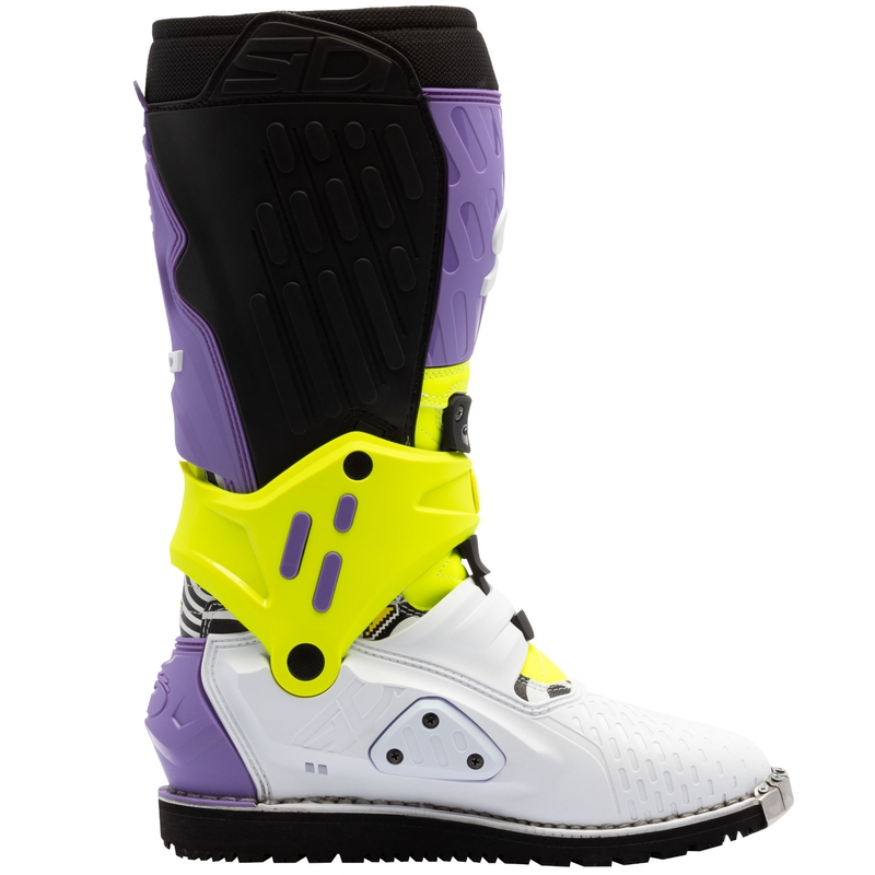 Topánky na motorku SiDi Crossair HD End BB002 fialovo-žlto-biele